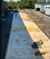 Deck Installation, food production building, Harlow